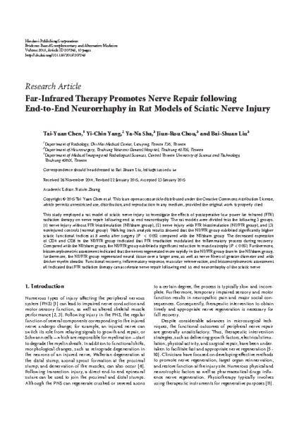 FIR Sauna and Sciatic Nerve Injury