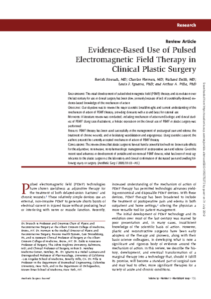 Evidence-based use of PEMF